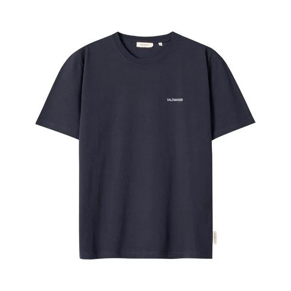 SALZWASSER JONTE – T-Shirt (Unisex) aus 100% Bio-Baumwolle (GOTS) von SALZWASSER, Dunkelblau (navy), – Produktbild 1 von 4