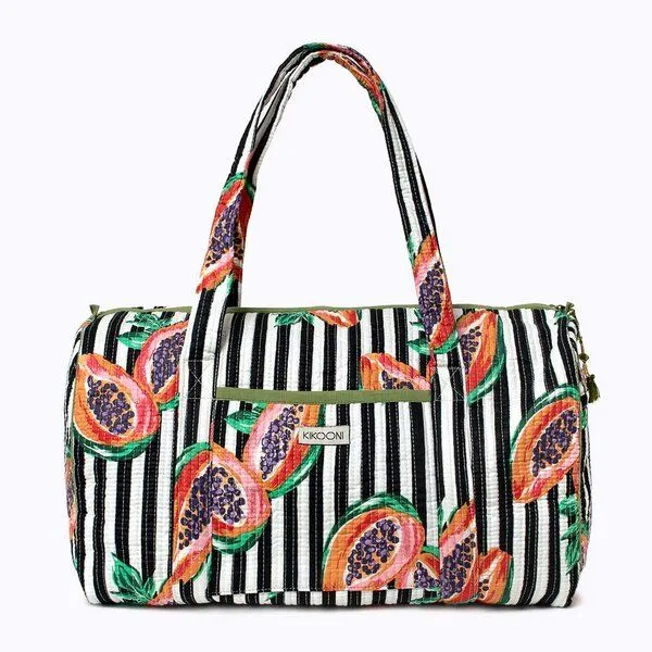 KIKOONI KIKOONI handgefertigte große Baumwolltasche "K. Shopper", My papaya love, – Produktbild 1 von 4