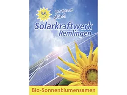 Bio Samentütchen 'Sonnenblume' mit 1-4 farbigem individuellem Aufdruck – Produktbild 1 von 1