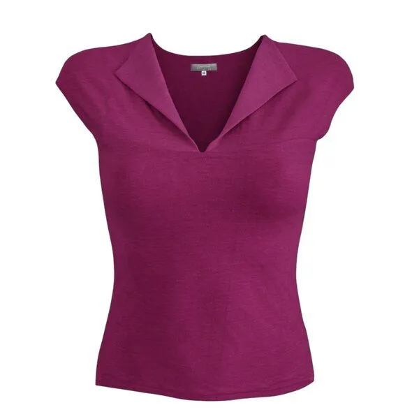 körber mode körber mode Damen Shirt aus weichem Lyocell, Farbauswahl dunkelfuchsia oder dunkelblau, Blue, – Produktbild 1 von 1