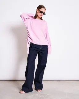 JAN N JUNE JAN N JUNE Sweater mit Bindedetail CAPER GOTS – Produktbild 1 von 1