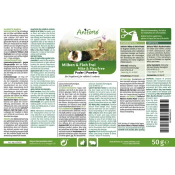 AniForte AniForte Milben & Floh frei Puder für Kleintiere 50 Gramm – Produktbild 2 von 2
