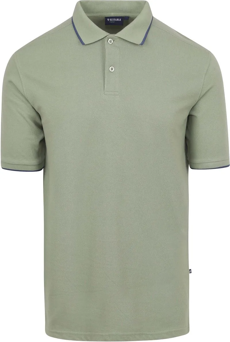 Suitable Suitable Respect Poloshirt Tip Ferry Grün - Größe M, Grün, – Produktbild 2 von 4