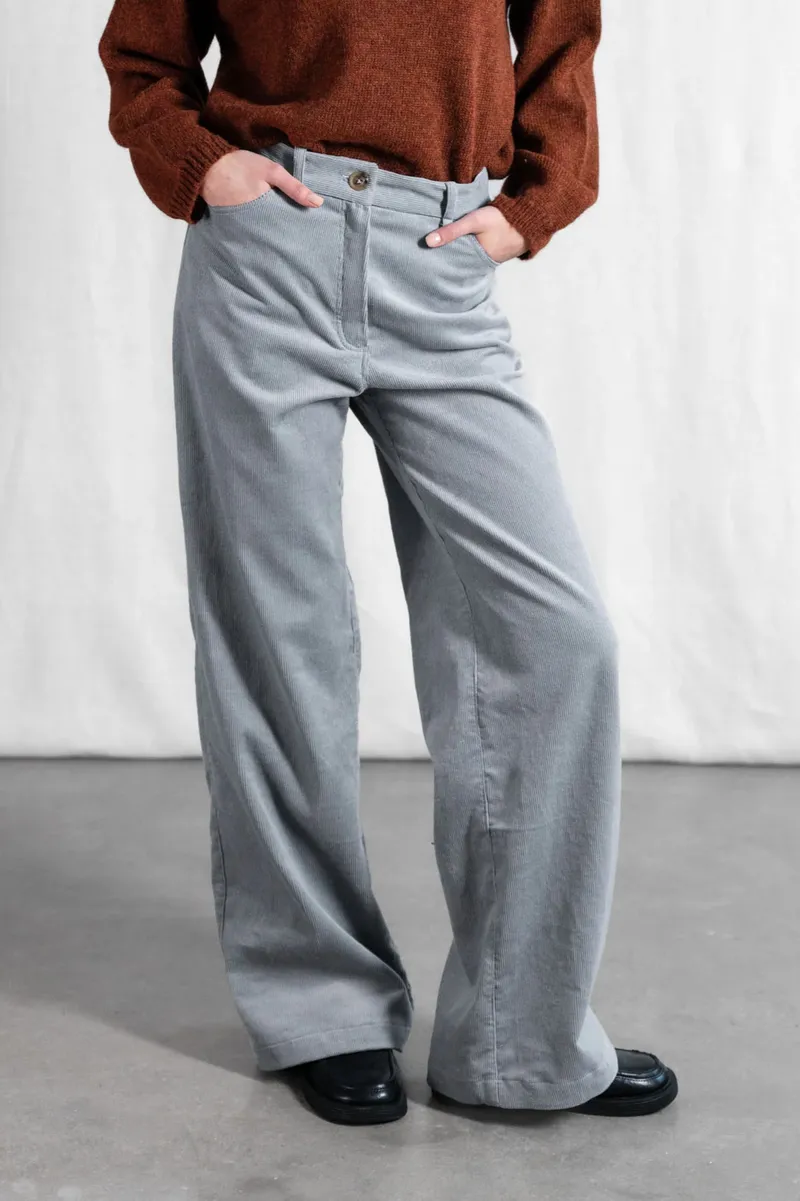Jyoti - Fair Works Jyoti - Fair Works Damen vegan Hose Tushar Mist Blau/Grau, Hellgrau, – Produktbild 2 von 2