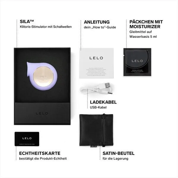 LELO Klitoris-Stimulator mit Schallwellen - LELO SILA, Lilac, – Produktbild 3 von 4