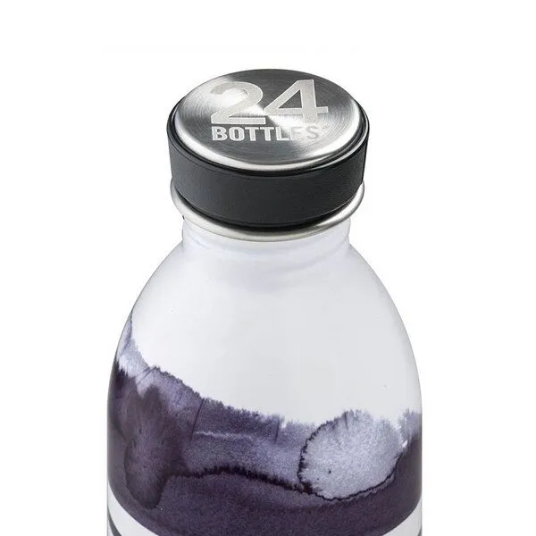 24bottles 24bottles Urban Bottle, Schwarz/weiß (stripes), – Produktbild 2 von 2
