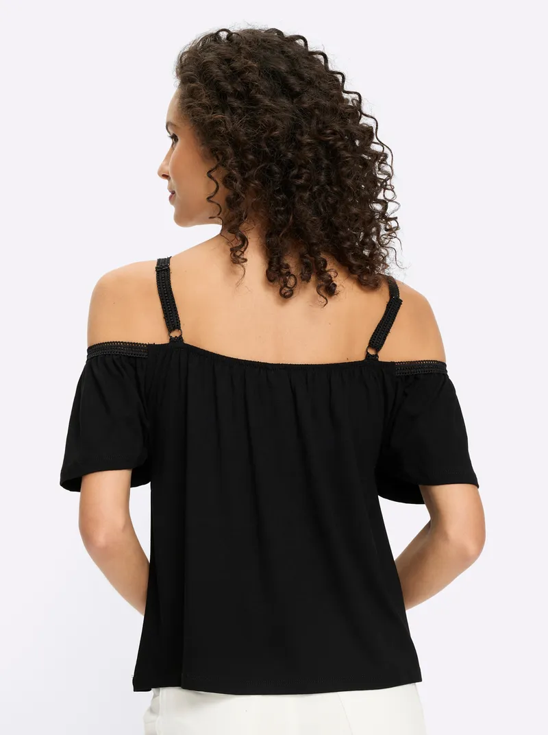 heine T-Shirt schwarz, Schwarz, – Produktbild 2 von 2
