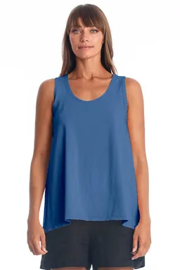RAVENS VIEW IBIZA RAVENS VIEW IBIZA Damen vegan Top Easy Indigoblau – Produktbild 1 von 1