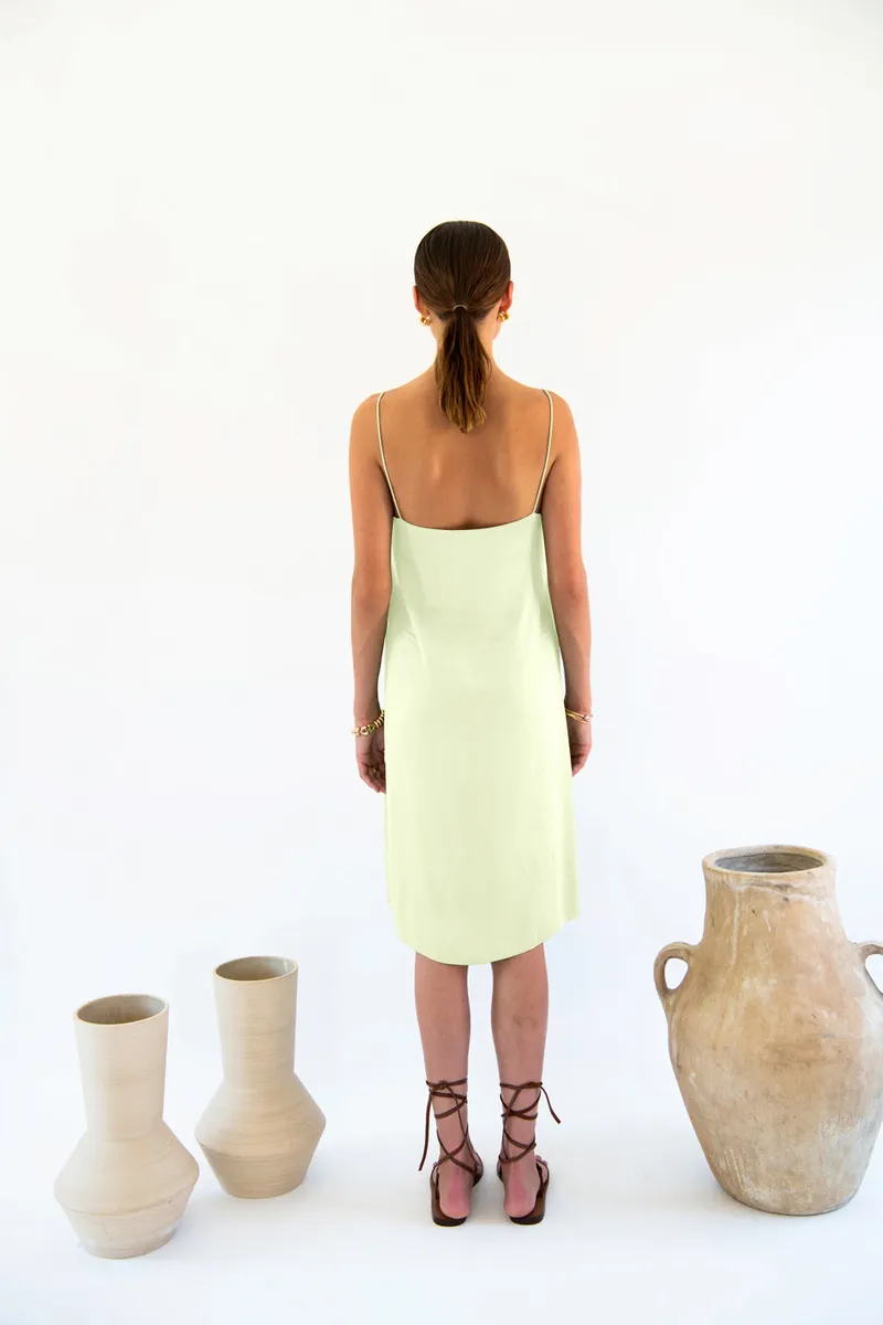 Neu Nomads Neu Nomads Damen vegan Slip Dress Julianne Boxy Zitronengelb, Hellgelb, – Produktbild 2 von 2