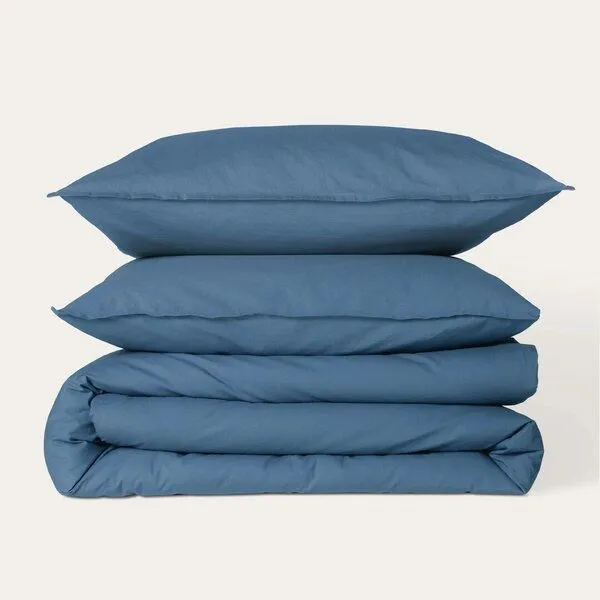 Kushel Towels Kushel Towels Bettwäsche SET aus Deckenbezug und Kissenbezug, Fjord blue (blau), – Produktbild 1 von 4