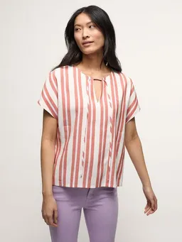 LANIUS LANIUS Kurzarmbluse aus Leinen mit TENCEL & ECOVERO – Produktbild 1 von 1