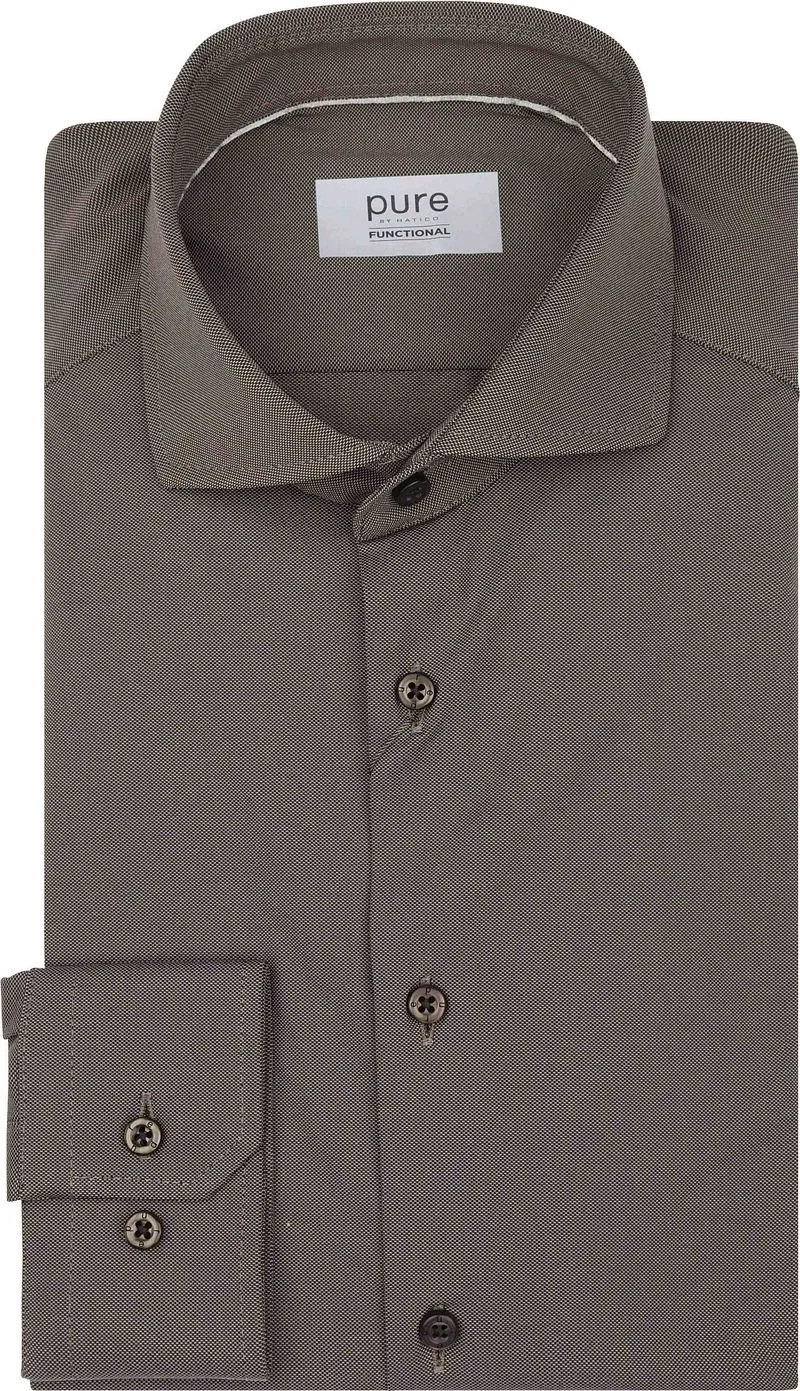 Pure Pure The Functional Shirt Braun - Größe 40 (M), Braun, – Produktbild 1 von 3