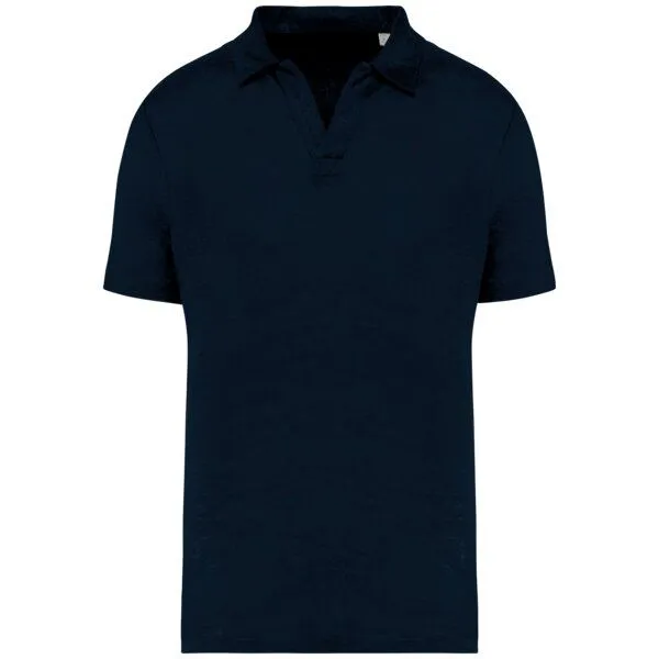 Greenspired Greenspired Herren Polohemd aus reinem Leinen S-3XL, Navyblau, – Produktbild 1 von 1
