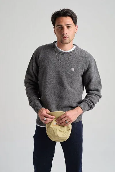 Trendsplant Trendsplant Sella Knit Dark Heather Grey, Grau, – Produktbild 3 von 3
