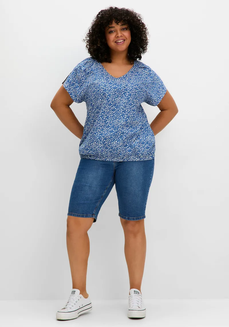 sheego Jeansbermudas blue denim, Blue denim, – Produktbild 2 von 2