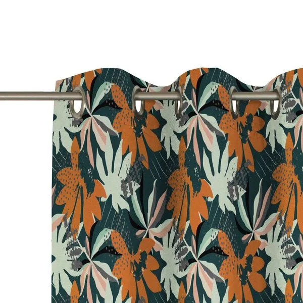 Nature by Adam Nature by Adam Vorhang aus 100% Bio-Baumwolle - Made in Germany - Jungle, Dunkelgrün, – Produktbild 1 von 7
