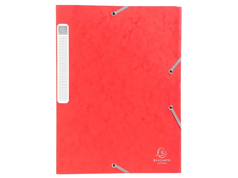 Exacompta 25 Exacompta Archivboxen, Colorspan, 425 g/m², DIN A4, 3 Klappen, RB 25 mm, Rot, – Produktbild 1 von 1