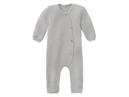 Disana Disana Baby Overall Bio-Merinowolle Strick Qualität hellgrau Gr. 50/56 – Produktbild 1 von 1