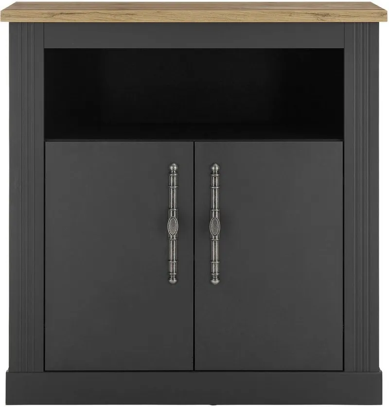 OTTO home Kommode WESTMINSTER (Breite ca. 92 cm), im romantischen Landhausstil, Grau, – Produktbild 3 von 5