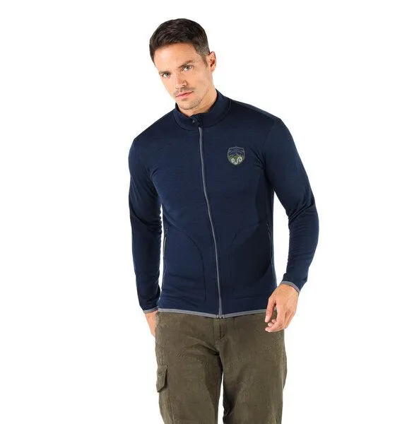 Woolona Woolona Merino Jacke - BORNOVA - 100% Merinowolle, Navy, – Produktbild 2 von 4