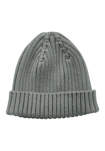 hessnatur hessnatur Strickmütze aus reiner Bio-Baumwolle, Nebelblau, – Produktbild 2 von 2