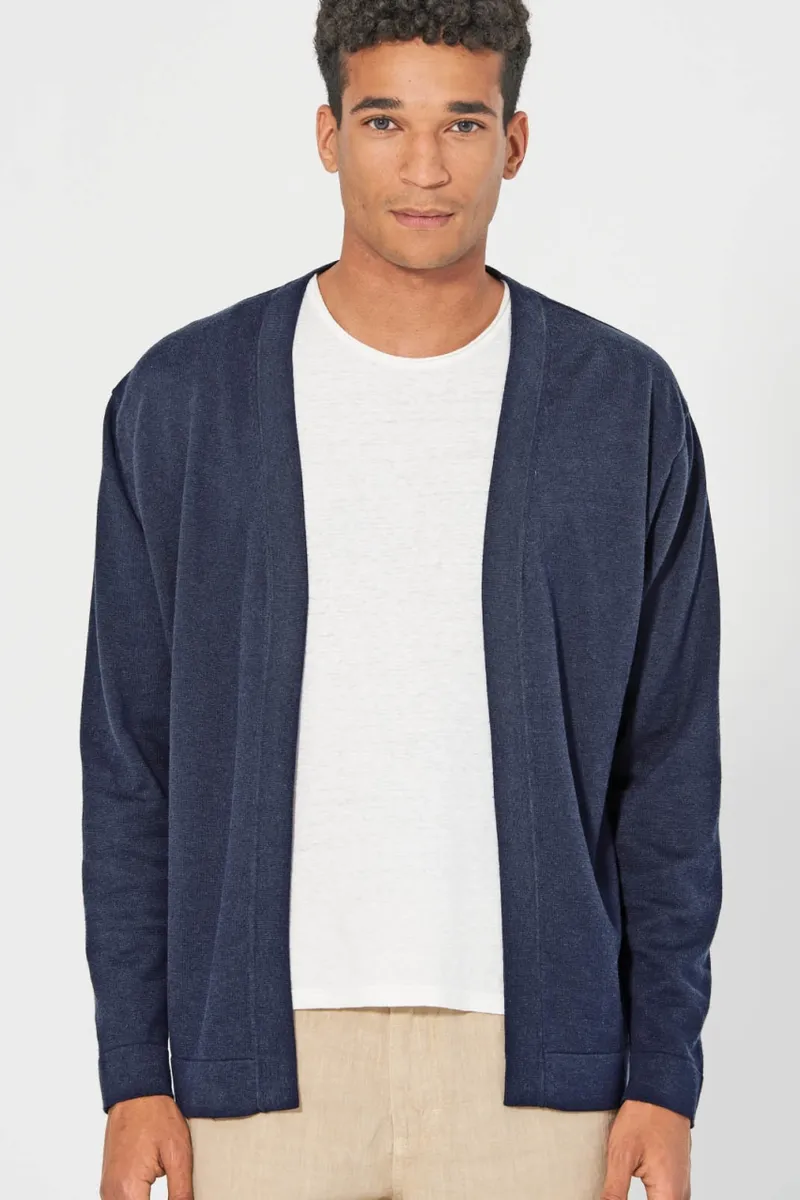 HempAge Hempage Herren vegan Jacke Timeless In Marineblau, Blau, – Produktbild 2 von 2
