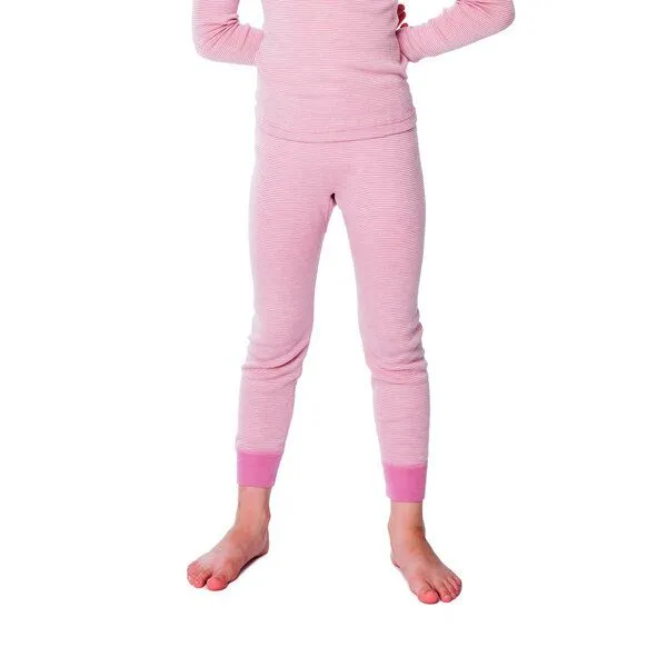 Living Crafts Living Crafts Lange Unterhose für Kinder, Natural/rose striped, – Produktbild 1 von 2