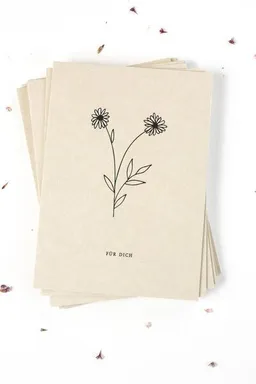 STUDIO KARAMELO STUDIO KARAMELO Grusskarte mit floraler Zeichnung – Produktbild 1 von 1