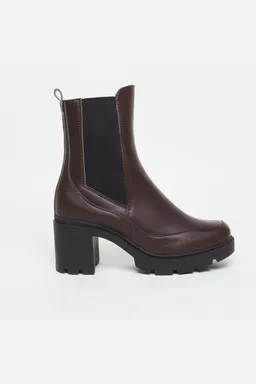 AGAZI AGAZI Damen vegan Stiefel Vicky Veganes Öko-Leder Chocolate Brown – Produktbild 1 von 1