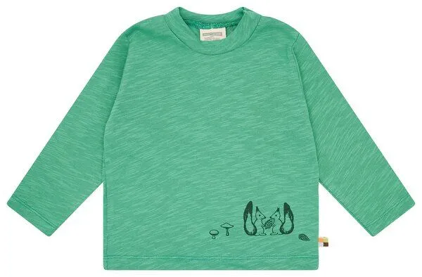 loud + proud loud + proud Babys & Kinder Shirt Slub Jersey, GOTS zertifiziert, Plant(grün), – Produktbild 2 von 2