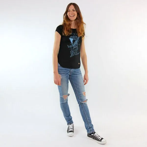 Gary Mash GARY MASH Shirt Asheville Save the Ocean aus Biobaumwolle, Schwarz, – Produktbild 2 von 4