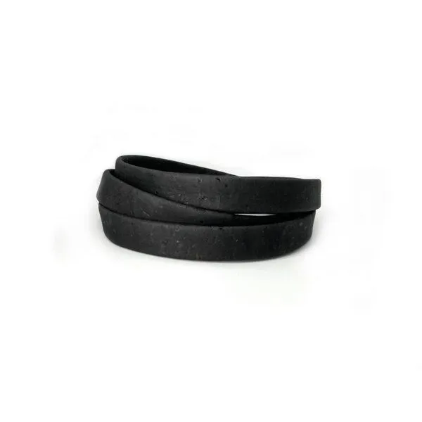 Kork-Deko Kork-Deko Schwarzes Band aus Kork - 10mm Breit - ab 1 m Länge | Korkband – Produktbild 1 von 7