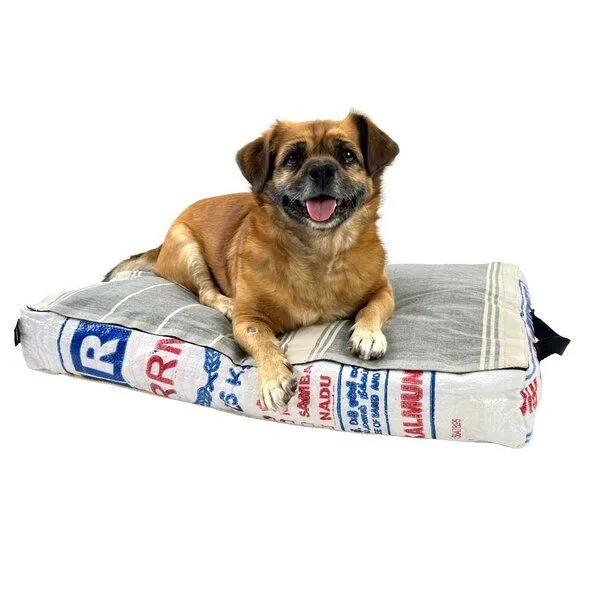 GOOPSI GOOPSI Hundebett mit BIO-Baumwollfüllung, Weiß, – Produktbild 1 von 6