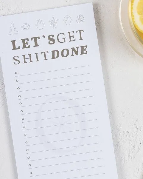 Oh Shanti Oh Shanti To-Do Notizblock "Let's get shit done" – Produktbild 3 von 4