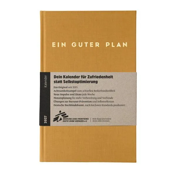 Ein guter Plan Ein guter Plan 2027 – Terminkalender für mehr Achtsamkeit und weniger Stress, Bernstein, – Produktbild 1 von 4