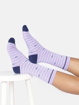 Thought Socken Modell: Wavy Fish Stripe – Produktbild 1 von 1