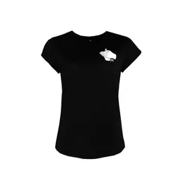 FÄDD FÄDD Damen T-Shirt Rundhals Bio-Baumwolle "falschrum Fiedler" Schwarz – Produktbild 1 von 1