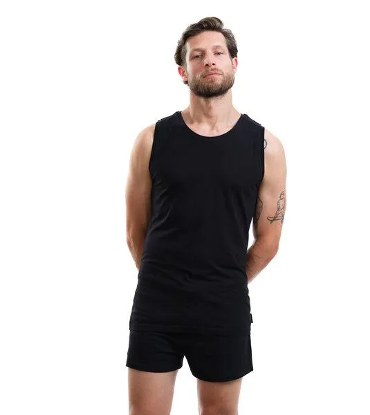 Gary Mash Gary Mash Herren Tanktop Pratt aus TENCEL Lyocell Mix, Schwarz, – Produktbild 1 von 4