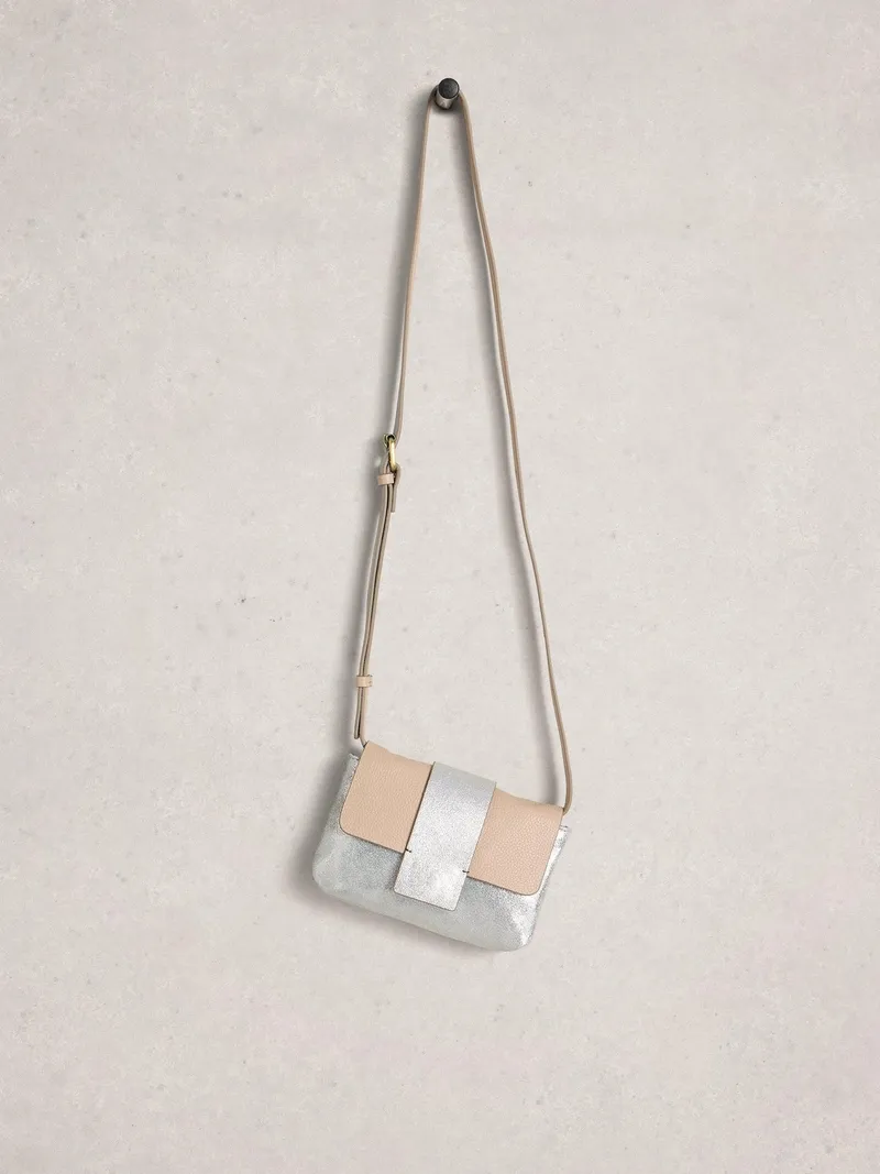 White Stuff Minitasche Tabby - Einheitsgröße, Silber tan metallic, – Produktbild 2 von 4