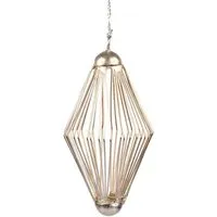 El Puente El Puente Deko-Anhänger "Zapfen" | Fair Trade & Handmade aus Indien, Silber, – Produktbild 1 von 1