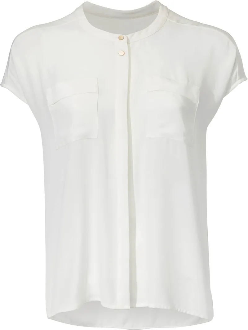 heine Kurzarm-Bluse ecru, Ecru, – Produktbild 1 von 2
