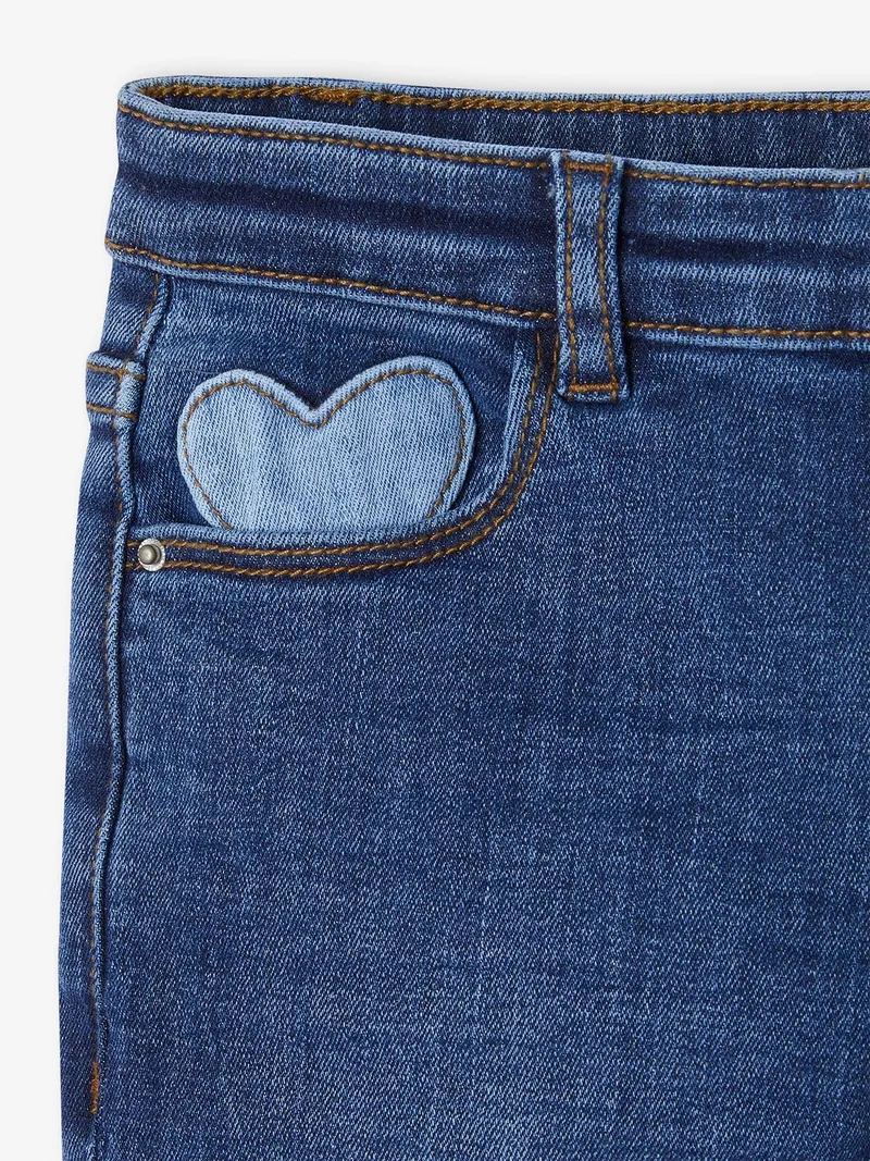 Vertbaudet Mädchen Slim-Jeans, Dunkel blau, – Produktbild 2 von 3