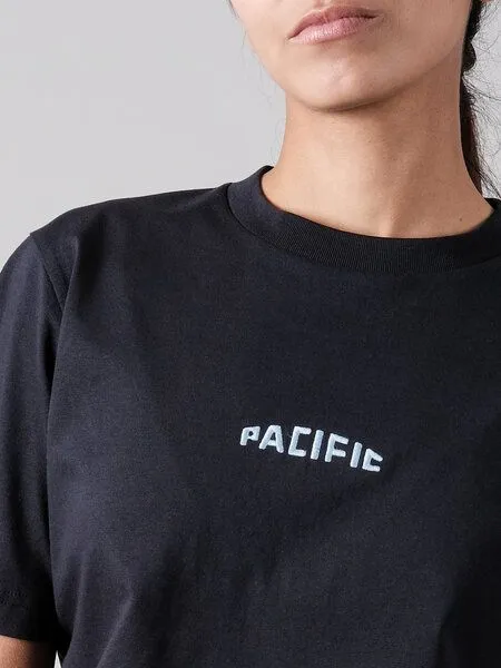 FANTASTIC REALITY STUDIOS Fantastic Reality Studios Pacific Boxy Fit T-shirt – Bio-Baumwolle, Unisex, Blau, – Produktbild 3 von 4