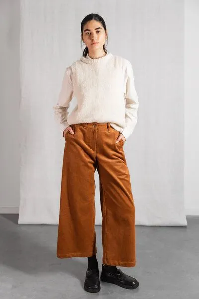 Jyoti - Fair Works Jyoti - Fair Works Bio-Baumwollcord Culotte Hemani, Zimt, – Produktbild 2 von 4