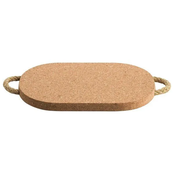 Kork-Deko Kork-Deko Pfannenuntersetzer 30x20 cm | Korkuntersetzer für Auflaufformen und Backbleche mit Schlaufen – Produktbild 1 von 6