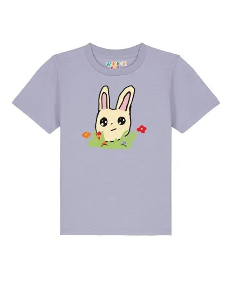 watabout.kids watabout.kids T-Shirt Kinder Osterhase mit Blumen, Lavender, – Produktbild 1 von 3