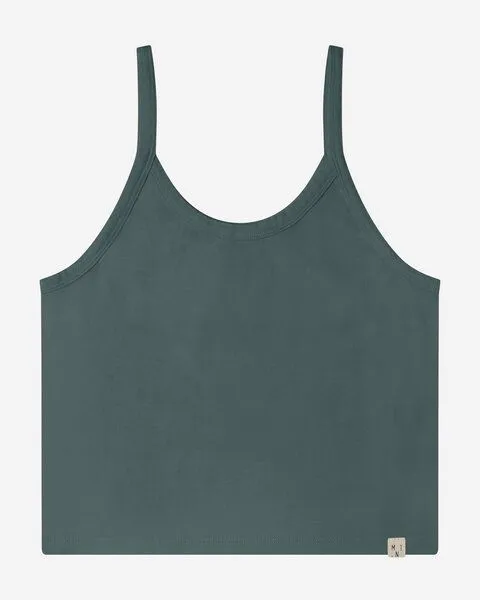 MATONA Matona Top | Basic Crop Top | aus Bio-Baumwolle | GOTS-zertifiziert, Petrol, – Produktbild 2 von 2