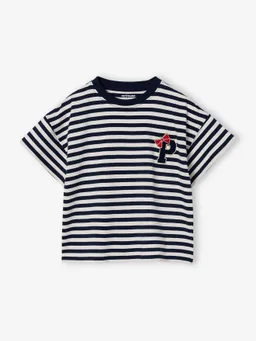 Vertbaudet T-Shirt Mädchen mit gesticktem Buchstaben – Produktbild 1 von 1