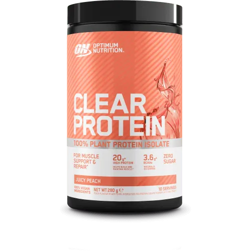 Optimum Nutrition Optimum Nutrition Clear Protein 100% Plant Protein Isolate- 280g - Juicy Peach – Produktbild 1 von 1