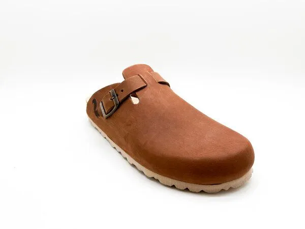 thies thies ® Eco Clogs aus vegetabil gegerbtem Leder, Shiitake-brown, – Produktbild 3 von 4